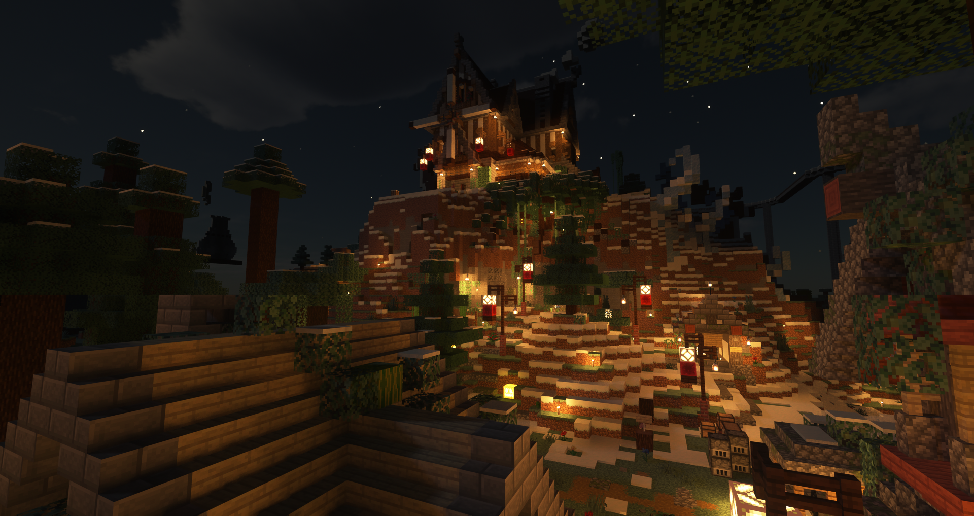 Minecraft主城核心区建筑全景